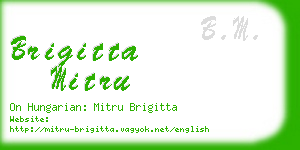 brigitta mitru business card